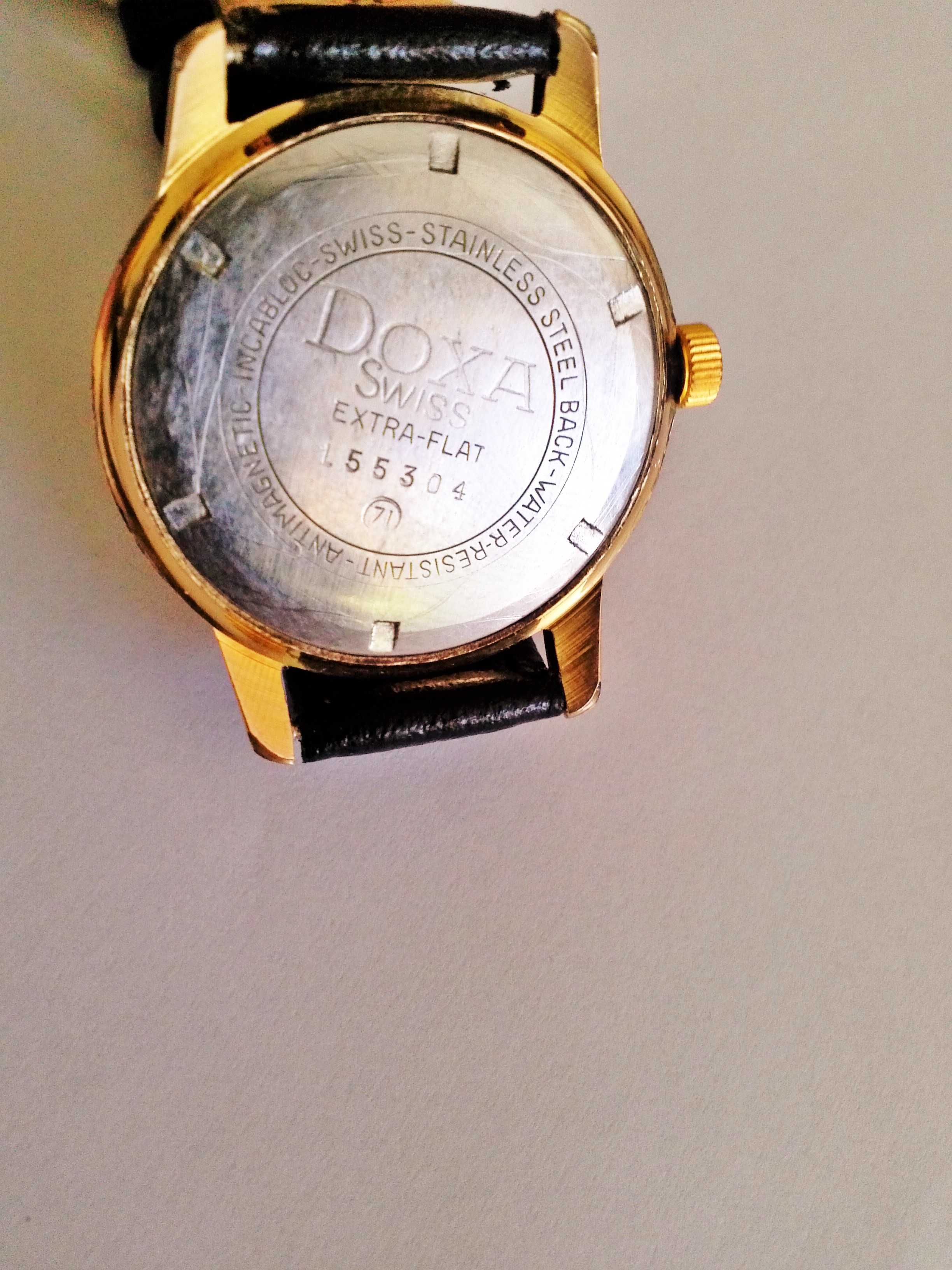 Zegarek Doxa 21 jewels złocona 18K sprawna sr;34mm,piękna