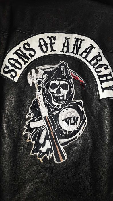 Шкіряна байкерська куртка "Sons of anarchy "