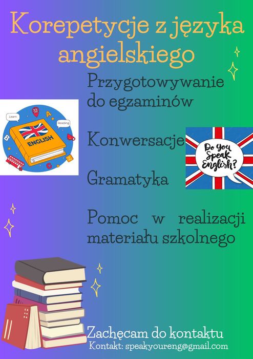 Korepetycje z języka angielskiego oraz przygotowanie do Stanag 6001