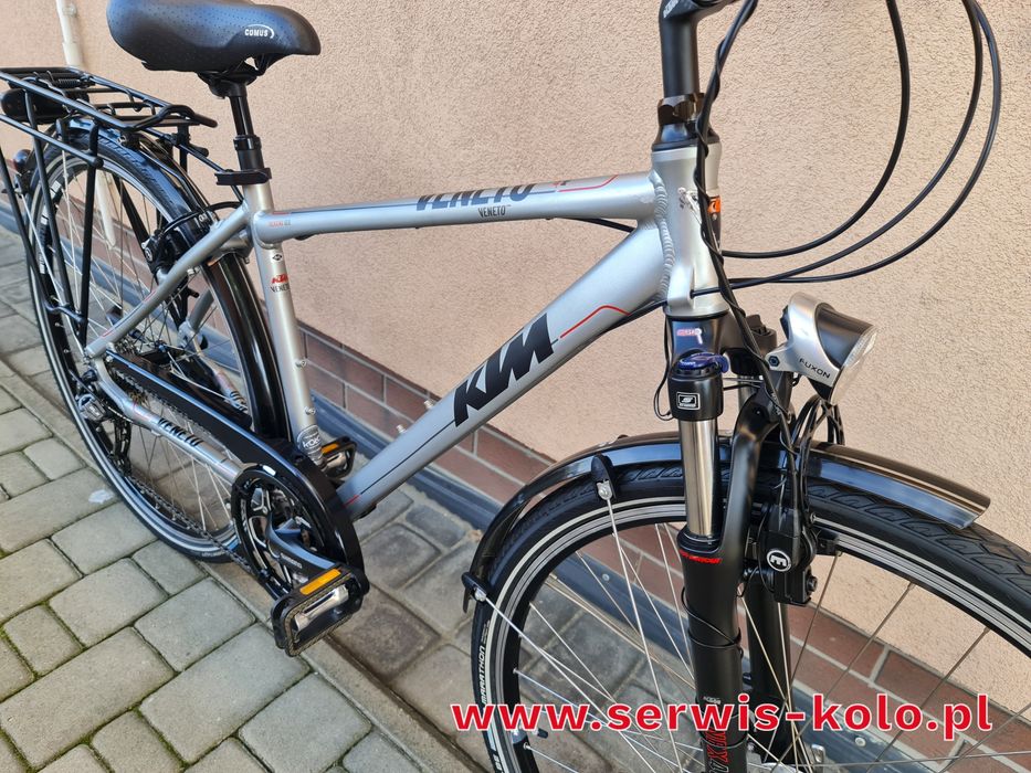 Rower męski trekkingowy KTM VENTO koła 28 SHIMANO SLX okazja aluminium