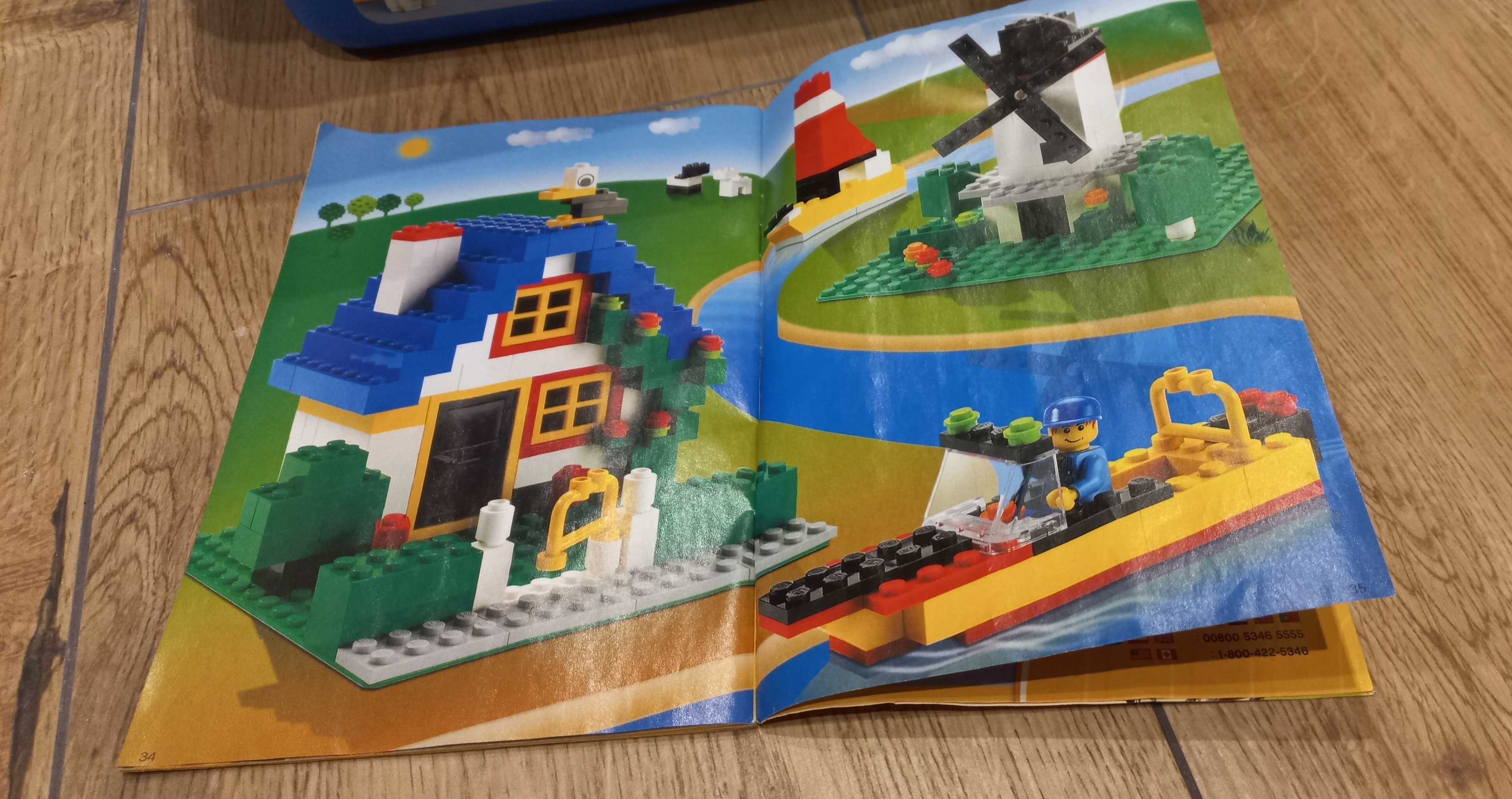 Lego zestaw w niebieskiej skrzynce