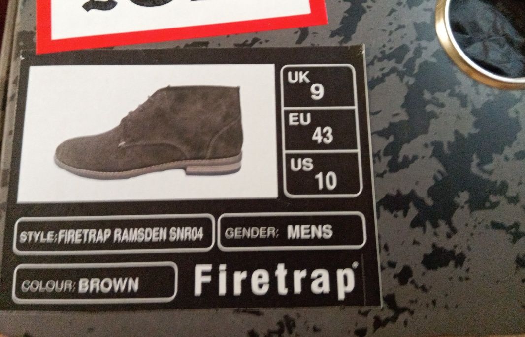 Нові! Класика Firetrap Ramsden, Британія, 43 р.