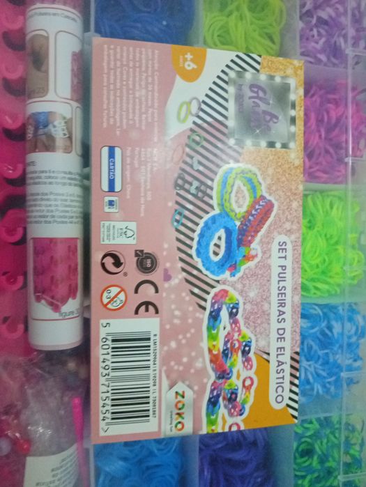 Caixa de elásticos para pulseiras