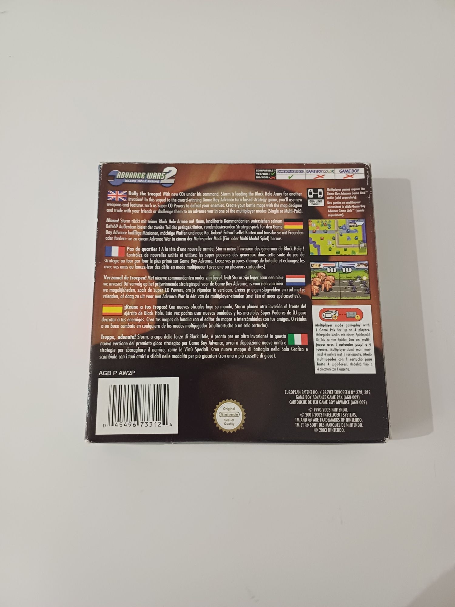 Advance Wars 2 Black Hole Rising Nintendo Gameboy Advance oryginalna