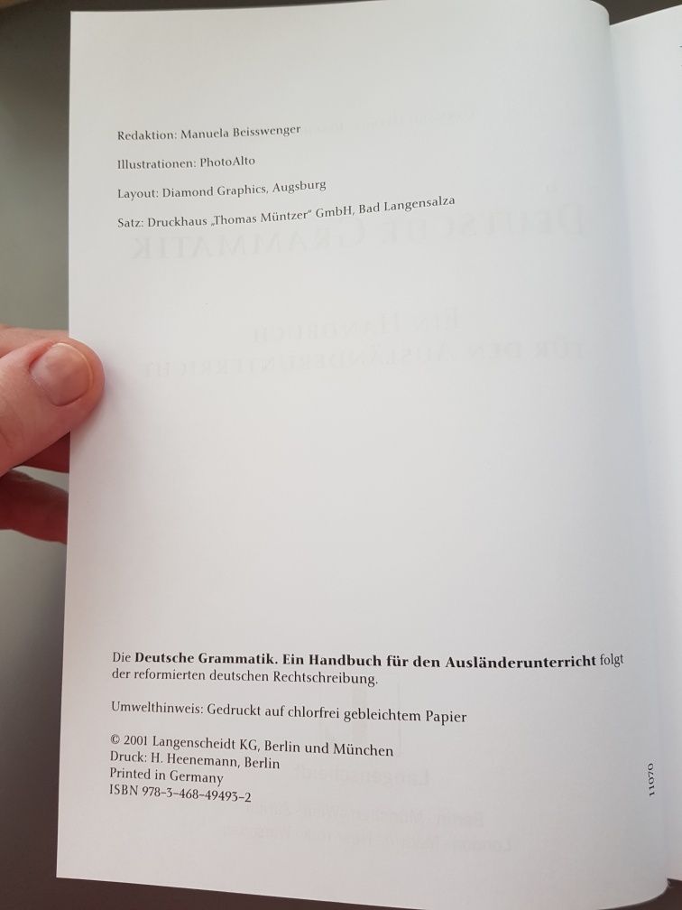 Helbig/Buscha: Deutsche Grammatik, ein Handbuch für den Ausländerunter