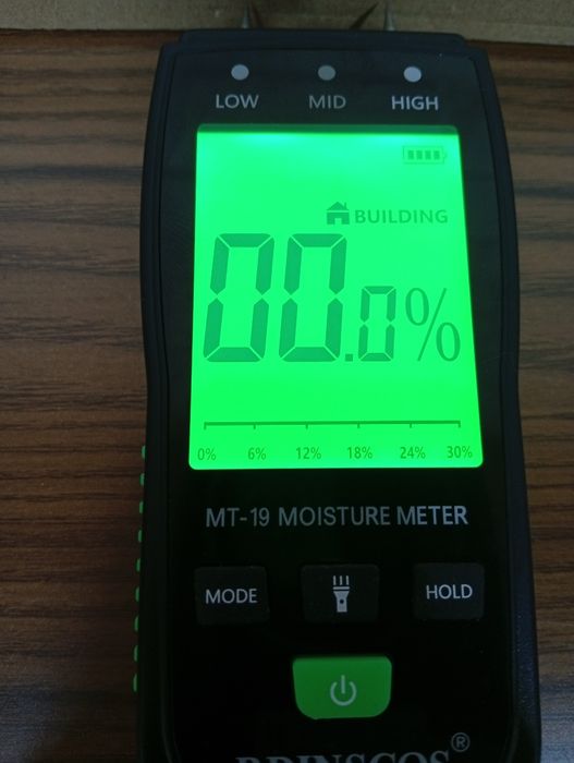 Miernik wilgotności drewna betonu Rdinscos mt19 z dużym wyświetlaczem