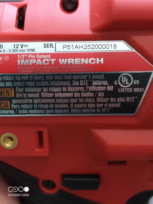 Milwaukee 2563P-20 2563-20 m12 Fuel 1/2" Impact Wrench