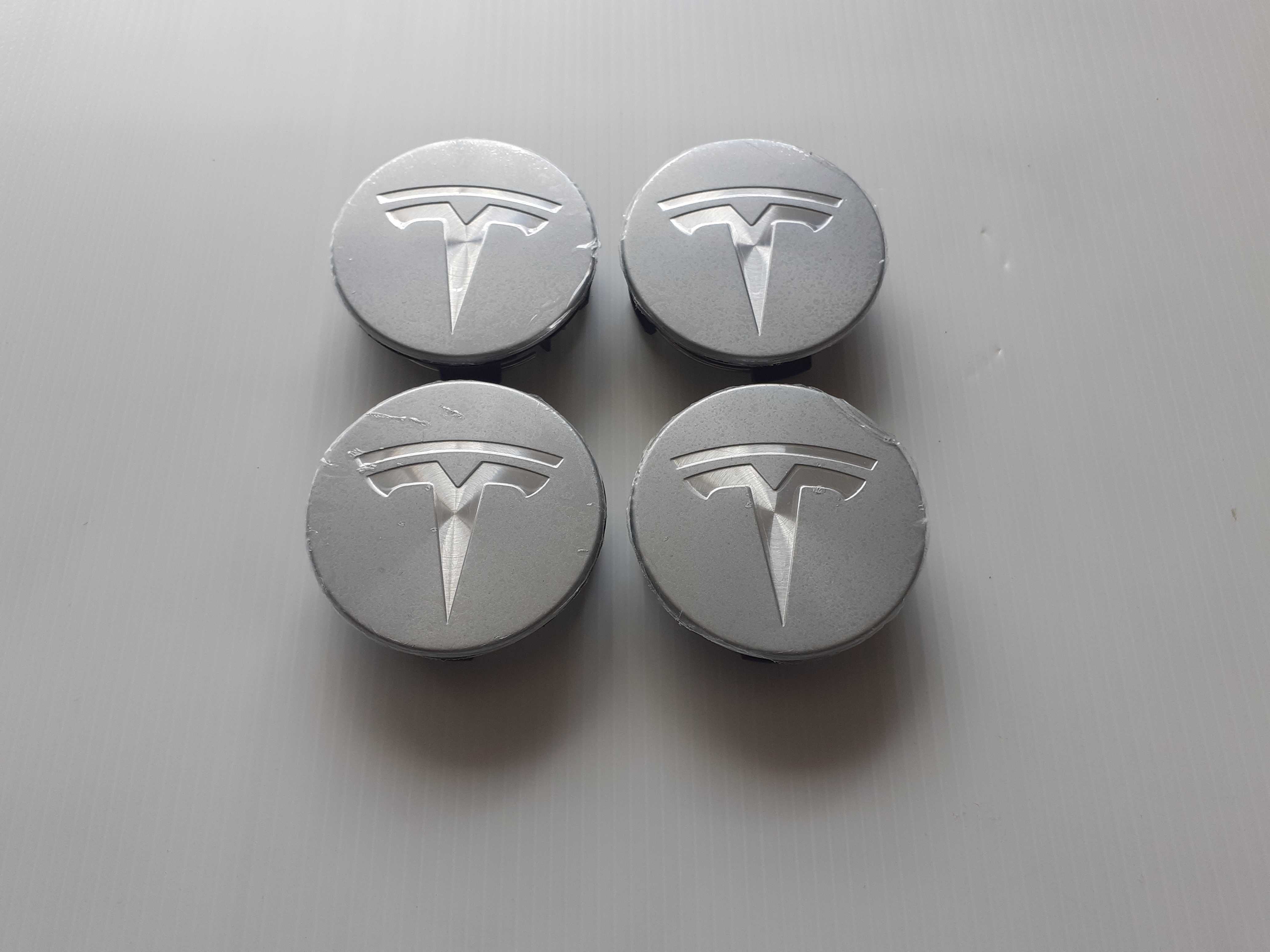 Centros/tampas de jante completos Tesla com 57 mm