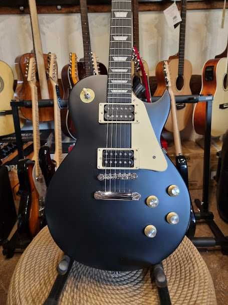 Satin Black Series Ambra Les Paul gitara elektryczna