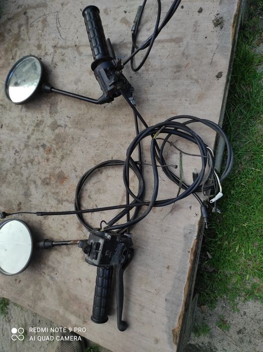 Przełączniki rolgaz lusterka kpl na kierownicę Simson org DDR 9.347