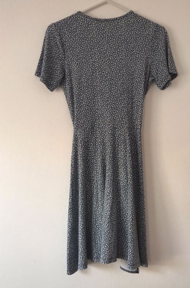 Vestido azul, pull & bear, tamanho S