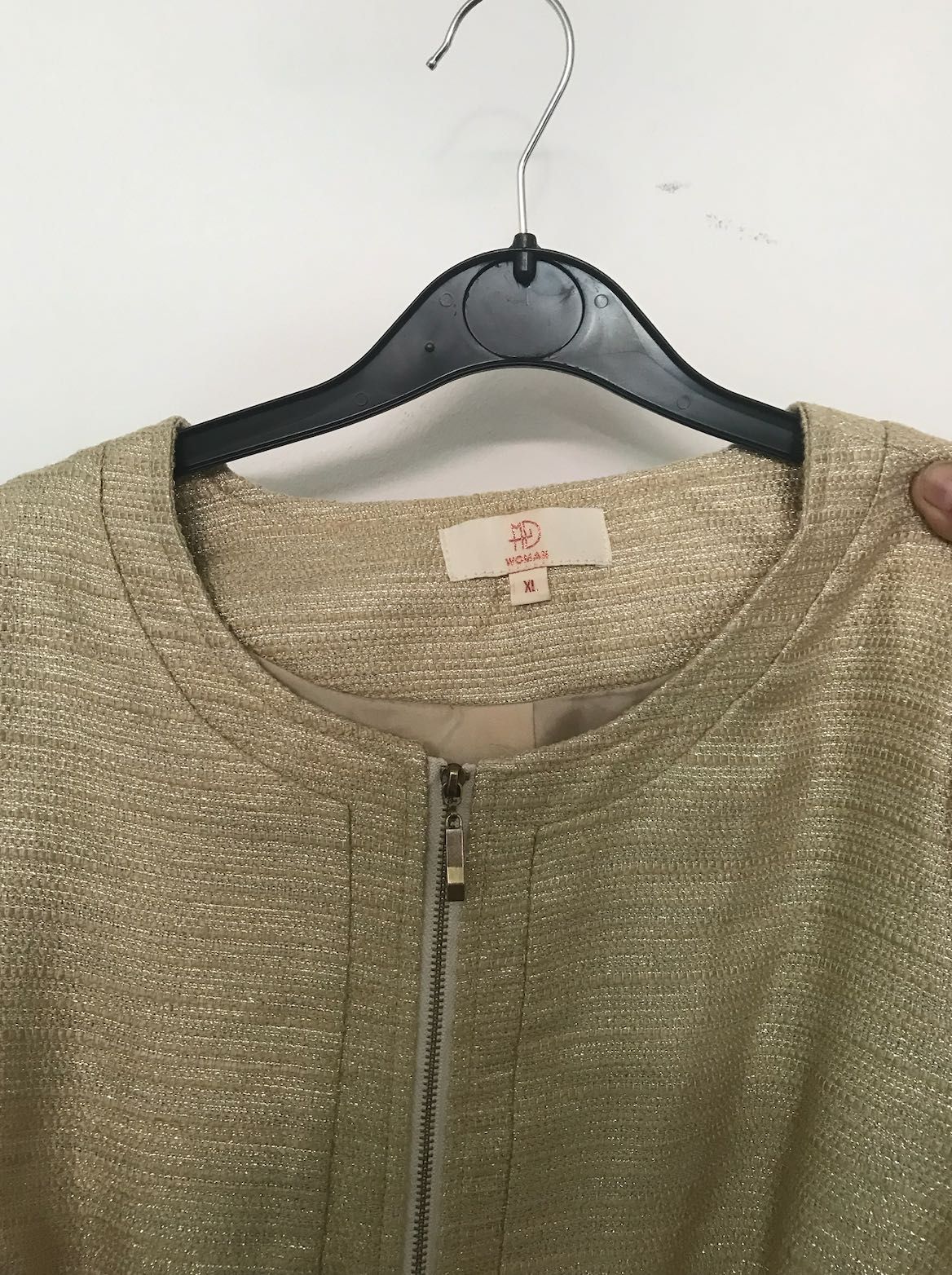Casaco Bege Dourado com franjas L/XL