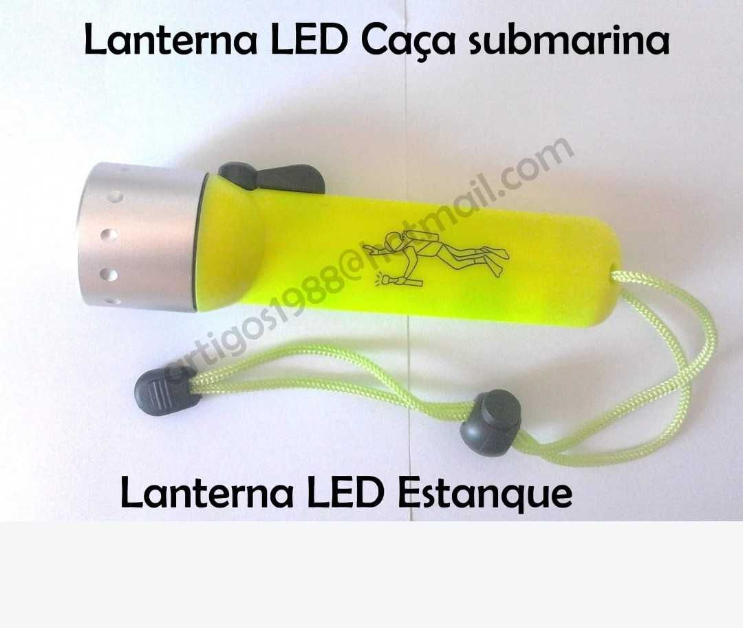 Lanterna led estanque mergulho pesca caça