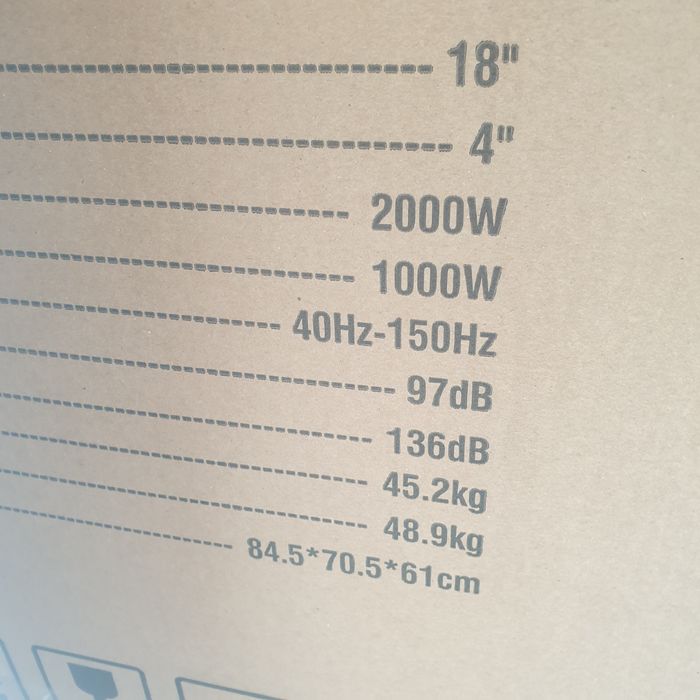 Sub woofer 1000w rms  novo em caixa profissional Thunder Vsound