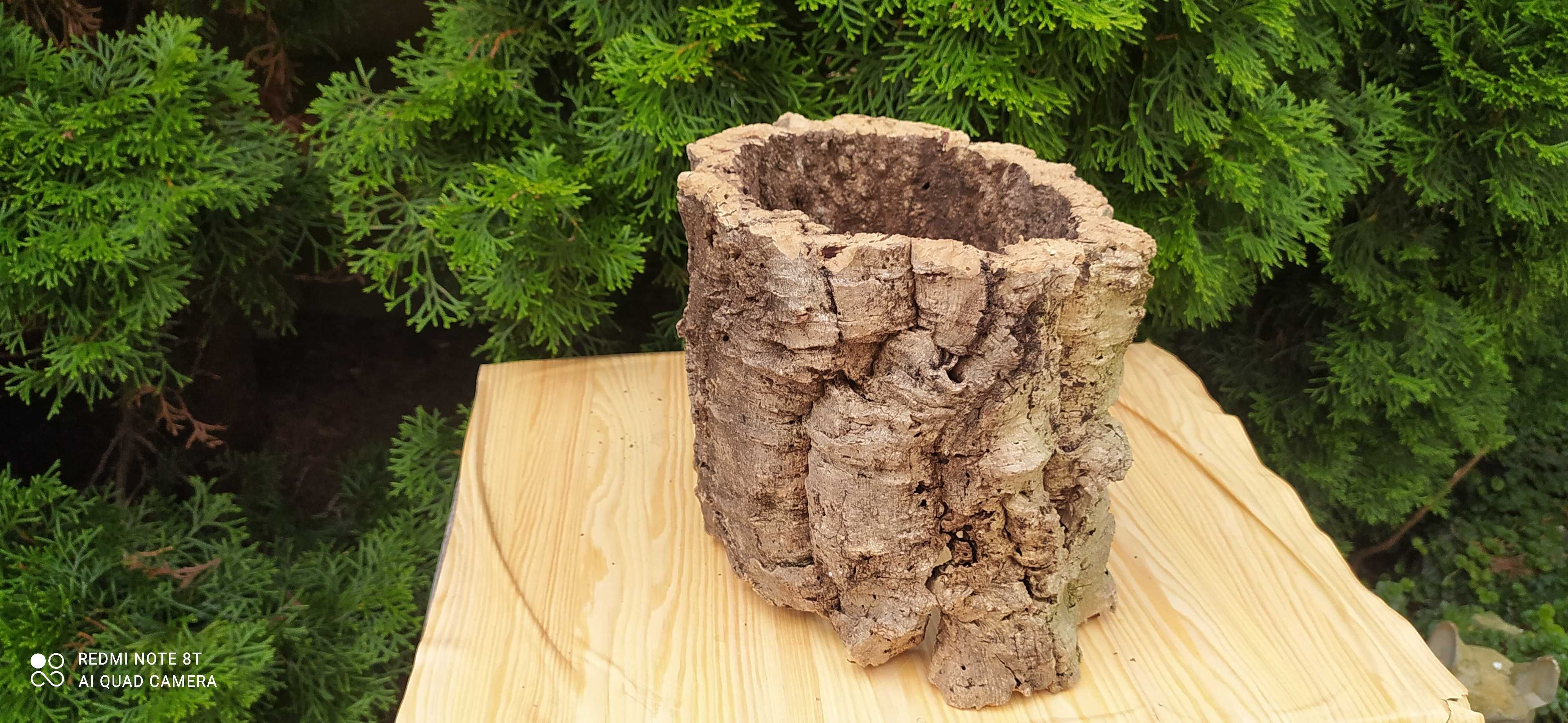 Grota z debu korkowego do akwarium-21 cm
