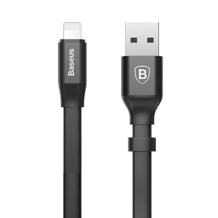 Kabel USB - Lightning Baseus Nimble, 0,23M, 2A, Czarny