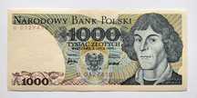 1000 złotych (zł) 1975 - seria U - stan II
