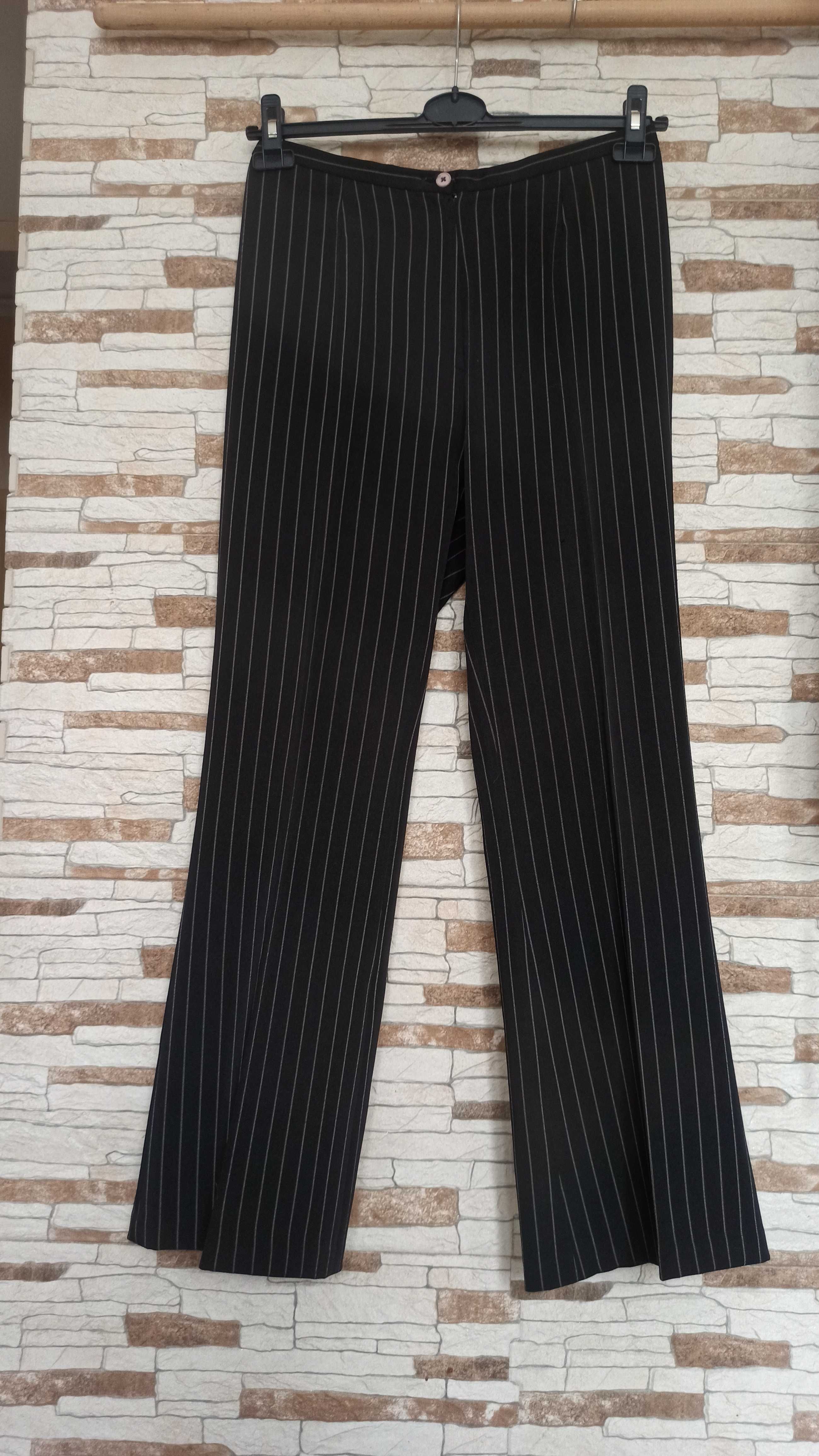 spodnie damskie garniturowe czarne tenis oliwka 40