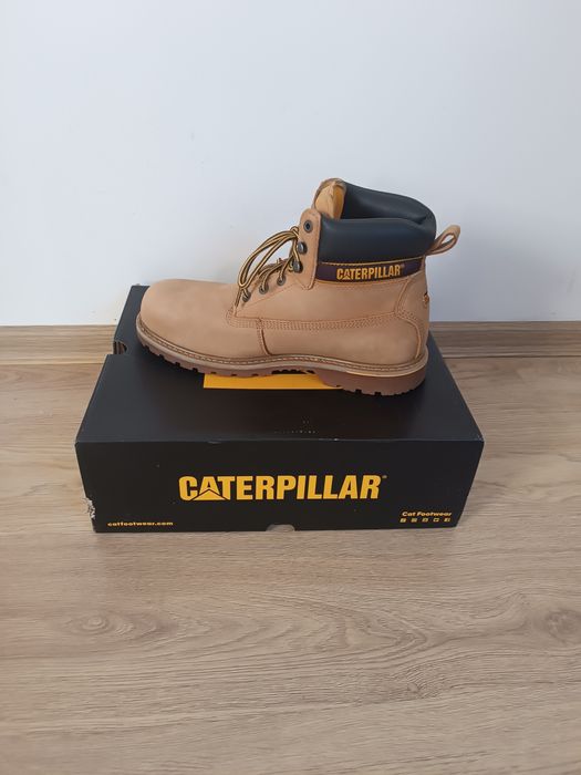 Buty robocze 45 CAT holton S3 ST Brązowe