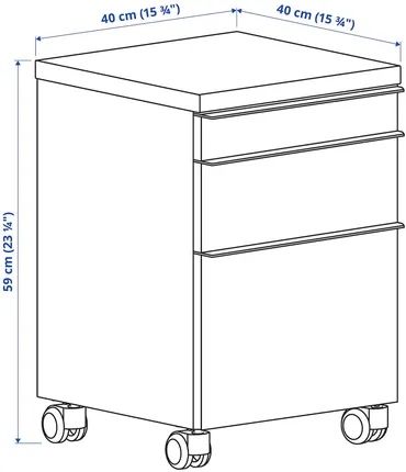 Komoda Besta Burs Ikea na kółkach