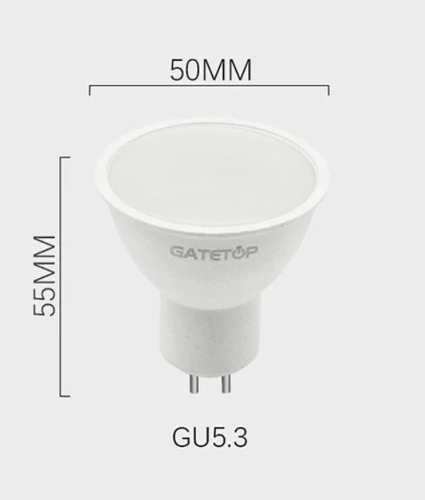 6 Lâmpadas Led MR16 GU5.3 220v 5w Daylight 4000K