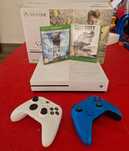 Xbox ONE 500GB, 2 comandos, 2 jogos físicos