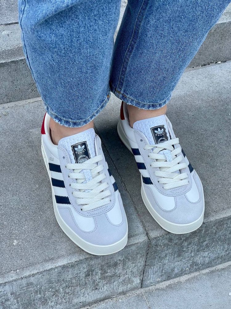 Trampki Adidas x Gucci Gazelle Białe