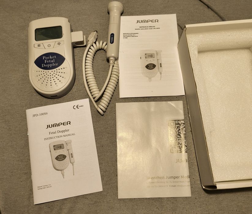 Medyczny detektor Pulsu Dziecka/Płodu Jumper Fetal Doppler JPD-100S6