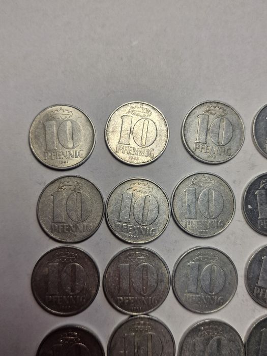Zestaw monet 10 Pfening NRD