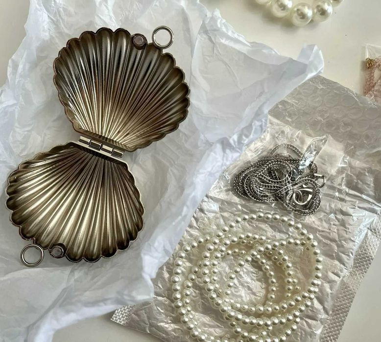 Женская сумочка в виде помады с жемчужинами, мини-сумка через плечо