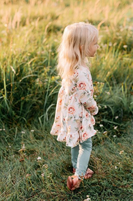 Nowa tunika w róże mam ten luz 104/110