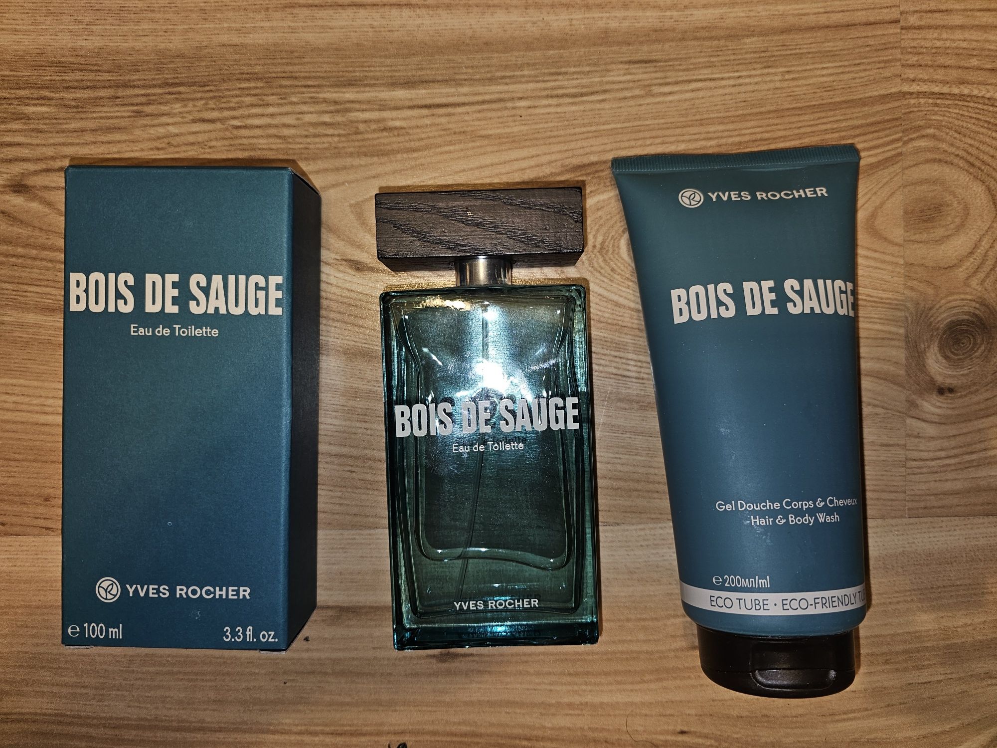 YVES ROCHER Bois De Sague 100 ml + żel 200 ml
Woda toaletowa
+ żel 200