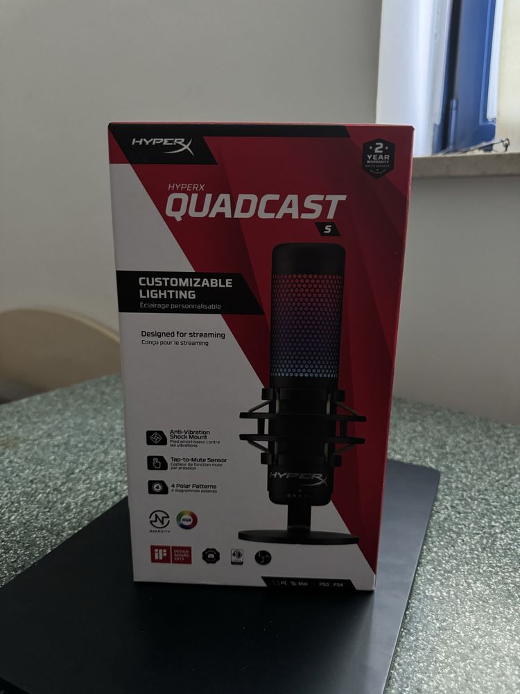 HyperX QuadCast S - mikrofon w swietnym stanie