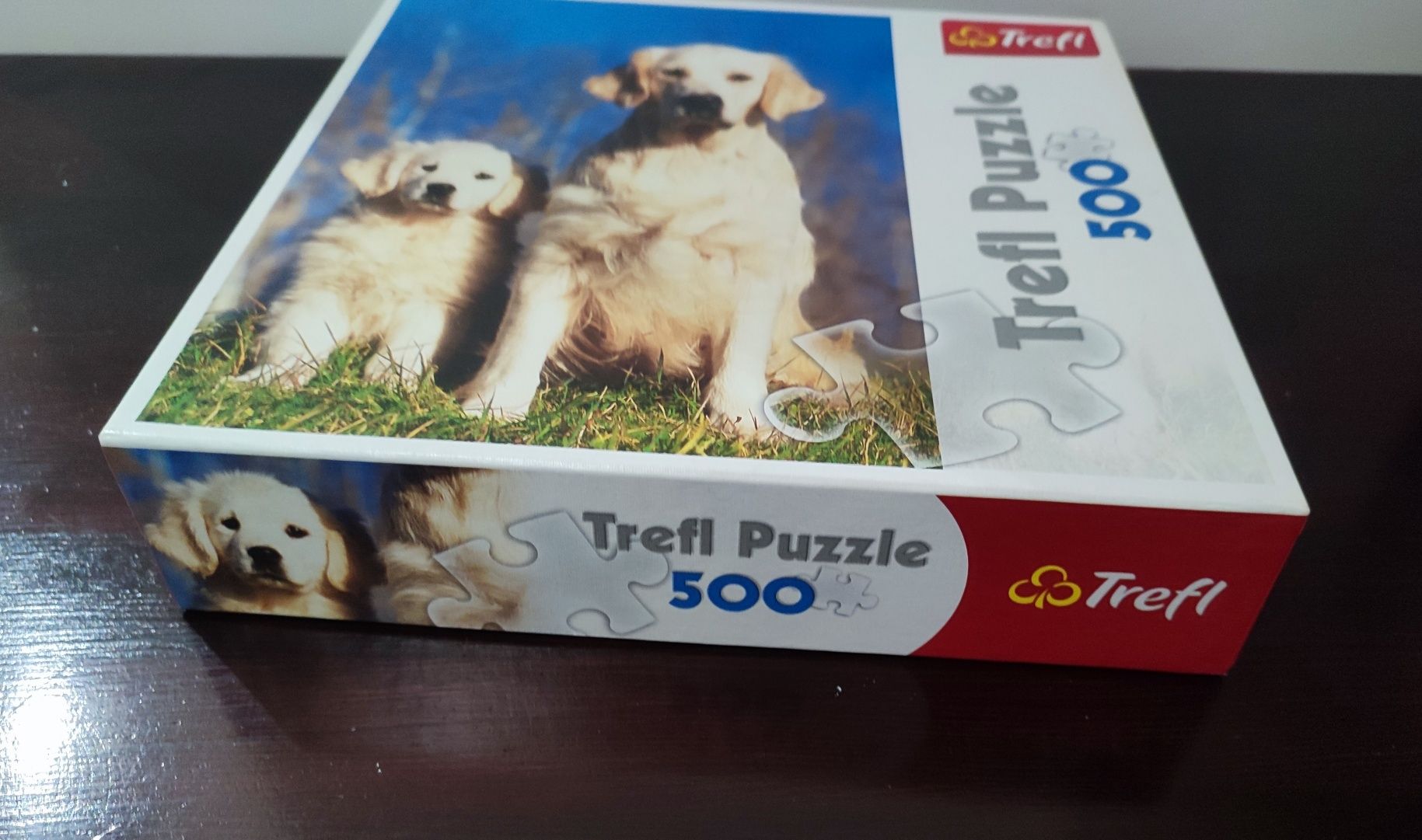 Puzzle Trefl 500 elementów Psy nr 91408 Golden retriever