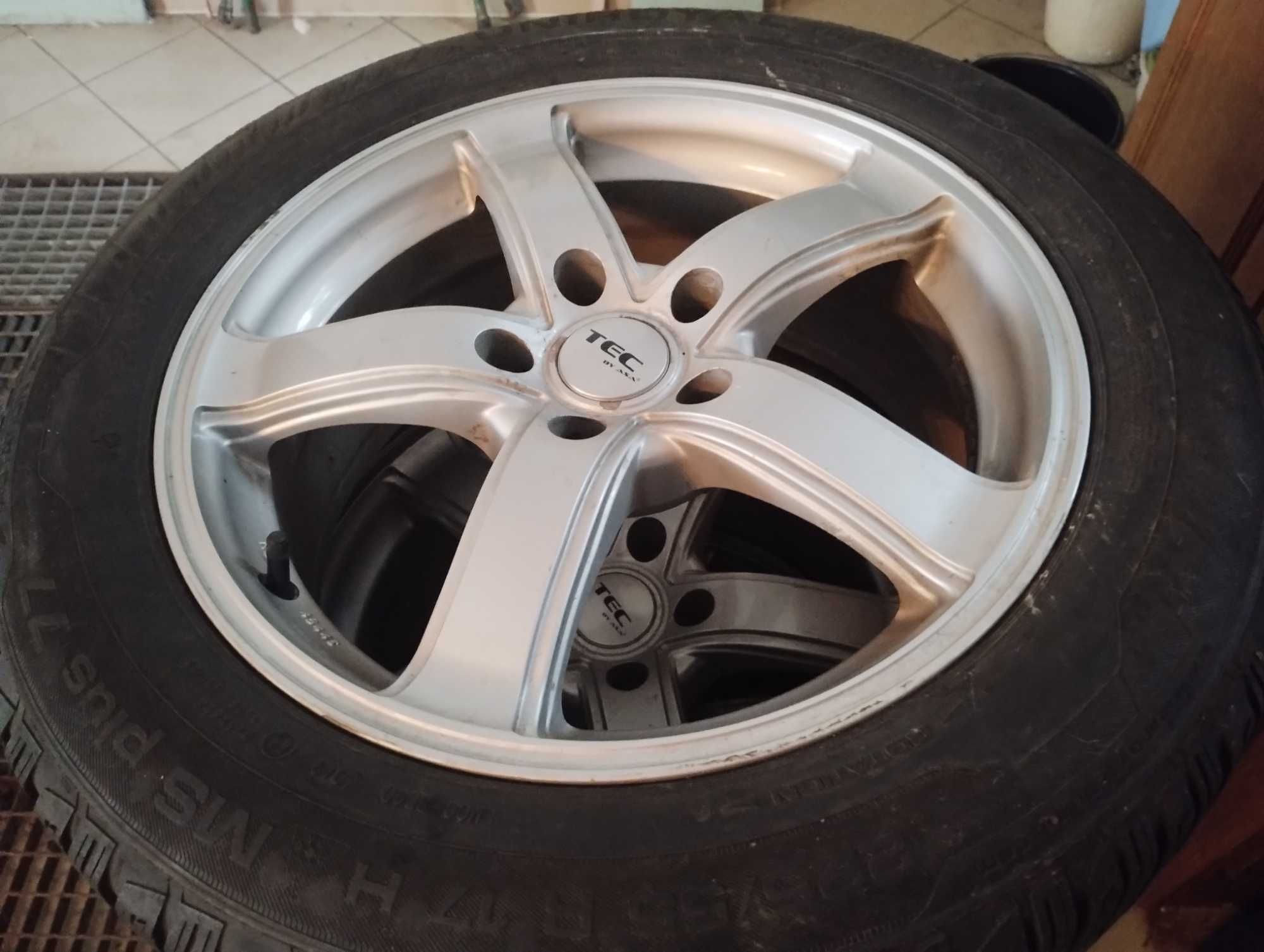 4x Felgi aluminiowe TEC 17 cali 5x114,3 + opony zimowe Mazda 6 2012-