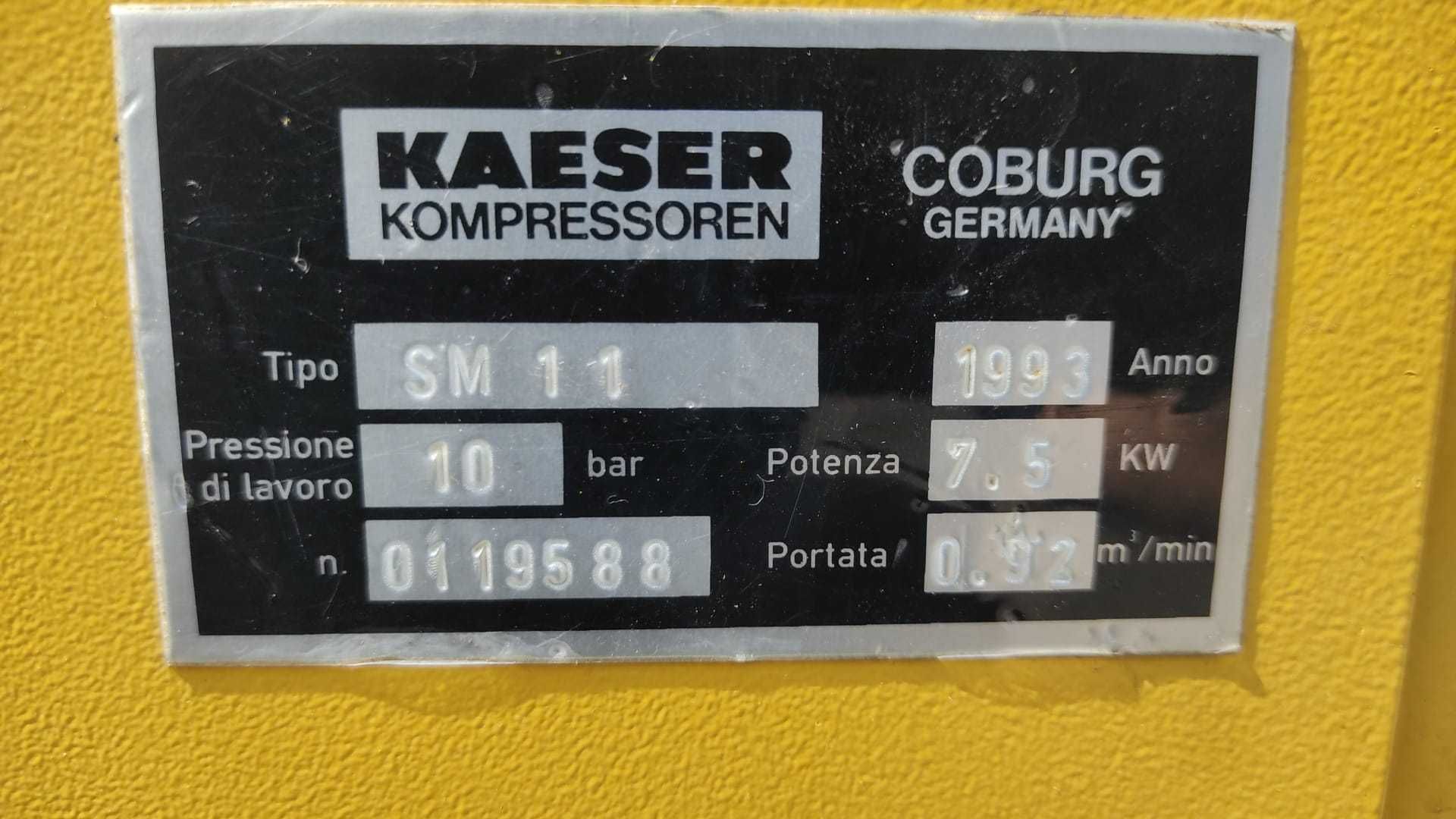 KAESER SM 11 7,5 kW 920 l/m 10 bar kompresor śrubowy