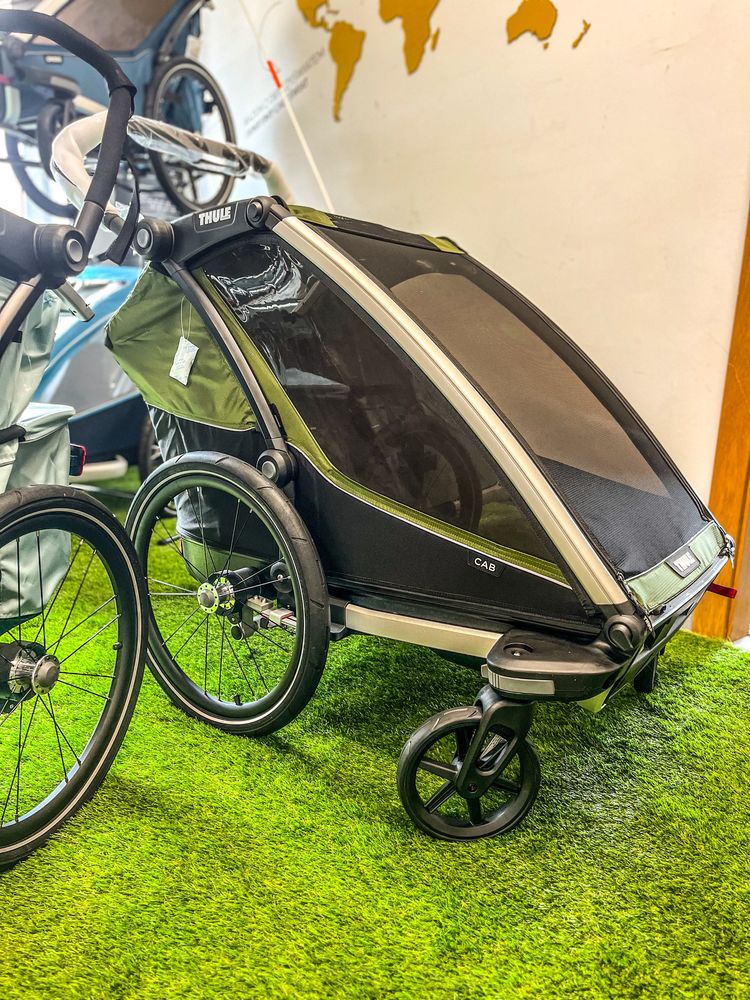 Przyczepka rowerowa THULE Chariot Cab CypressGreen - ciemny zielony