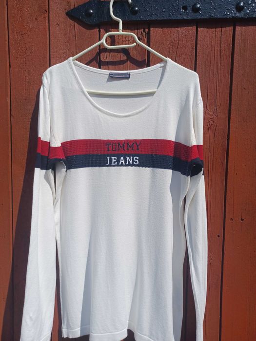 Sweter damski Biały Tommy Hilfiger rozmiar XXL