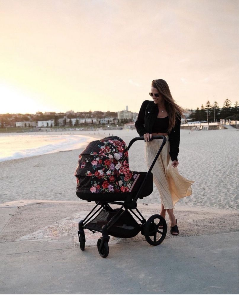 Люлька cybex priam blossom dark