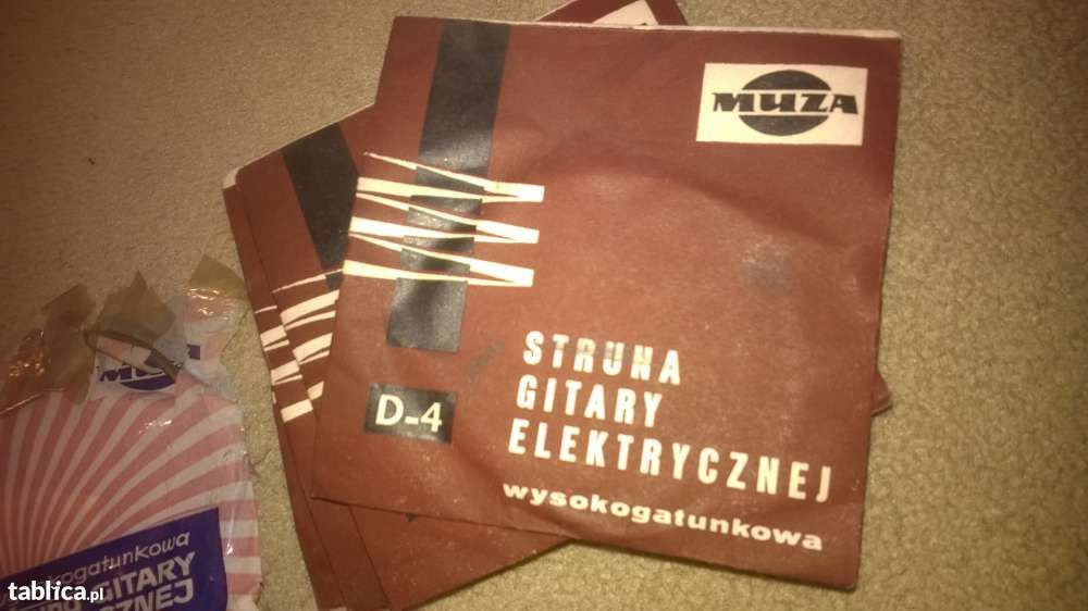 Struny do gitary stare - z lat 70