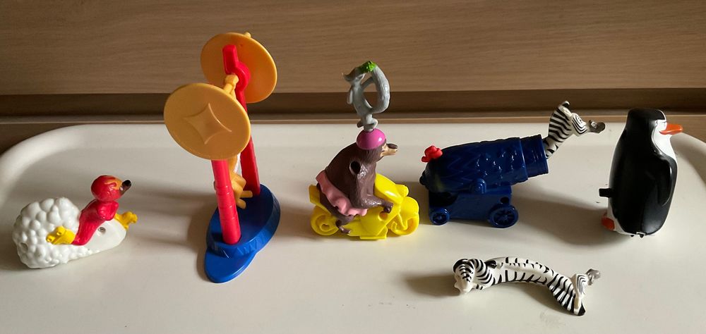 5 Figurki z bajki Madagaskar McDonald's