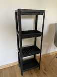 Ikea VESKEN regał czarny 37x23x101