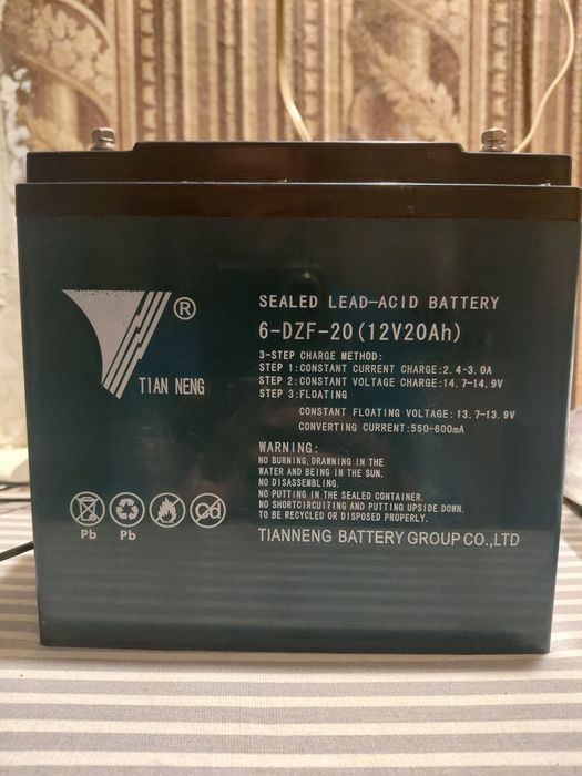 Продам аккамуляторы  для трицикла 6 шт.