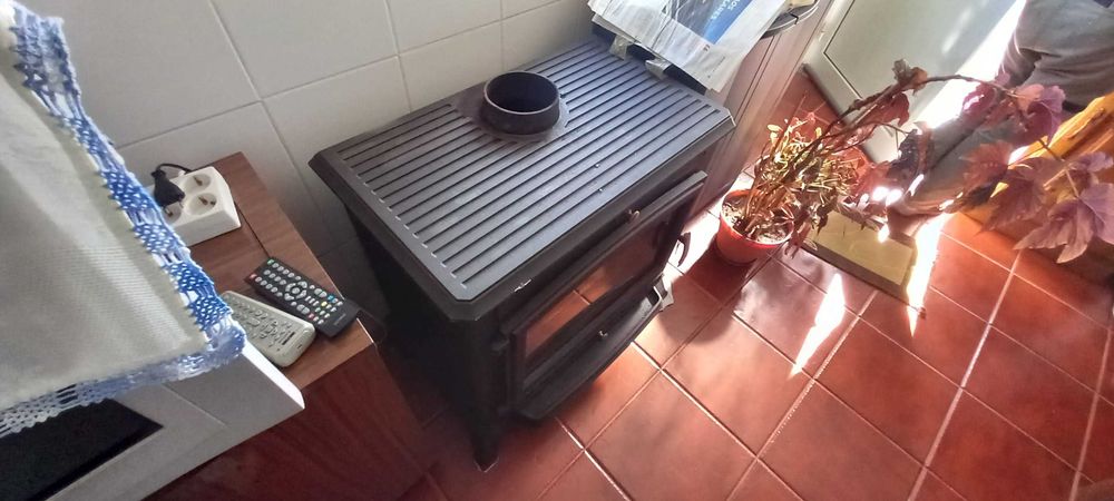 Salamandra em ferro fundido