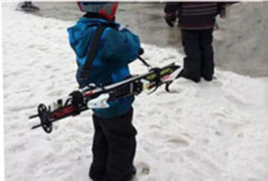Alça para transporte de par ski desporto na neve NOVO
