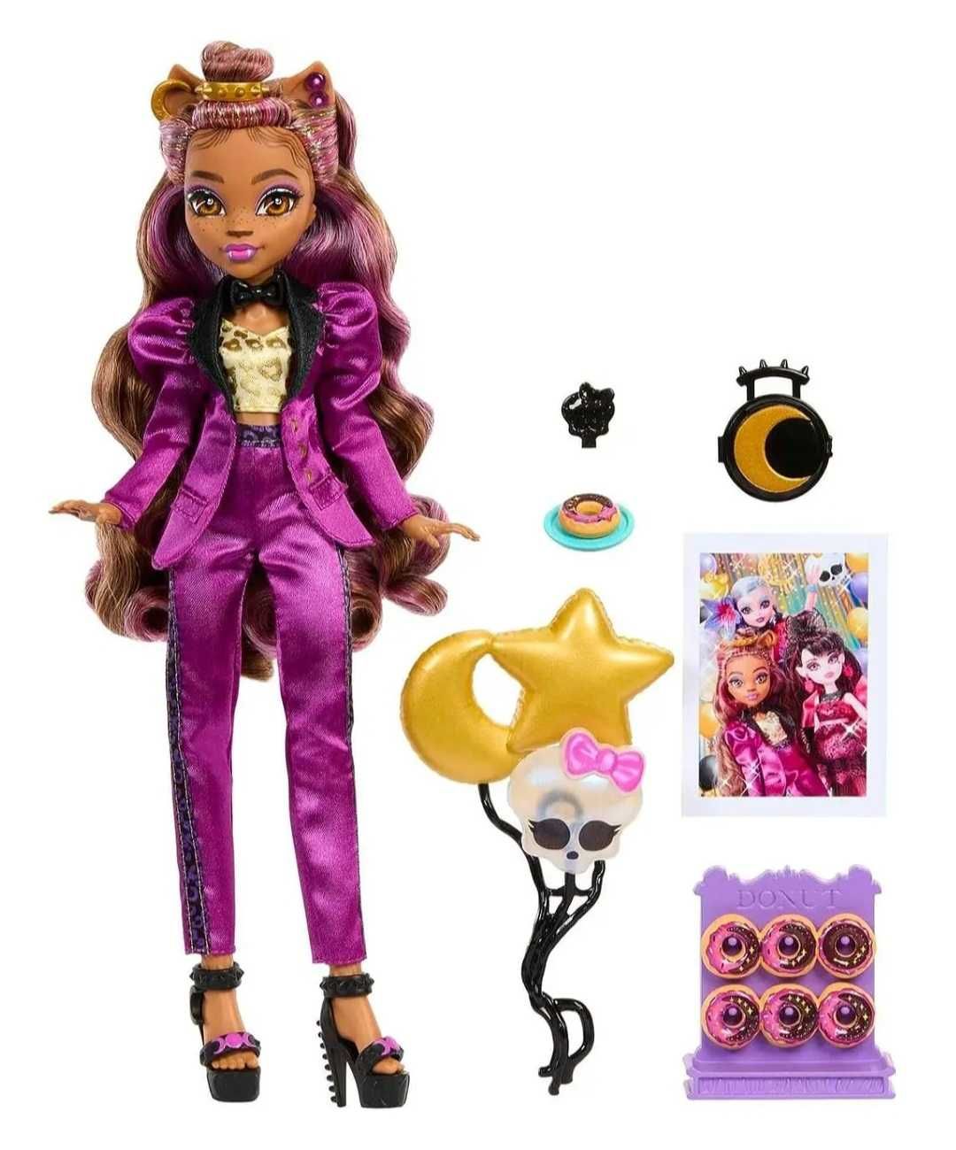 Лялька 29см + аксесуари оригінал США Monster High Clawdeen Wolf