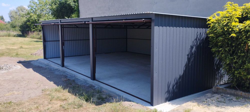 Garaż blaszany garaż blaszak garaże blaszane 9x5 kolor 6x5 7x5 grafit