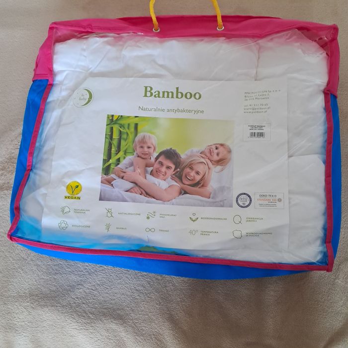 Komplet Bamboo antybakteryjny (poduszka i kołdra)