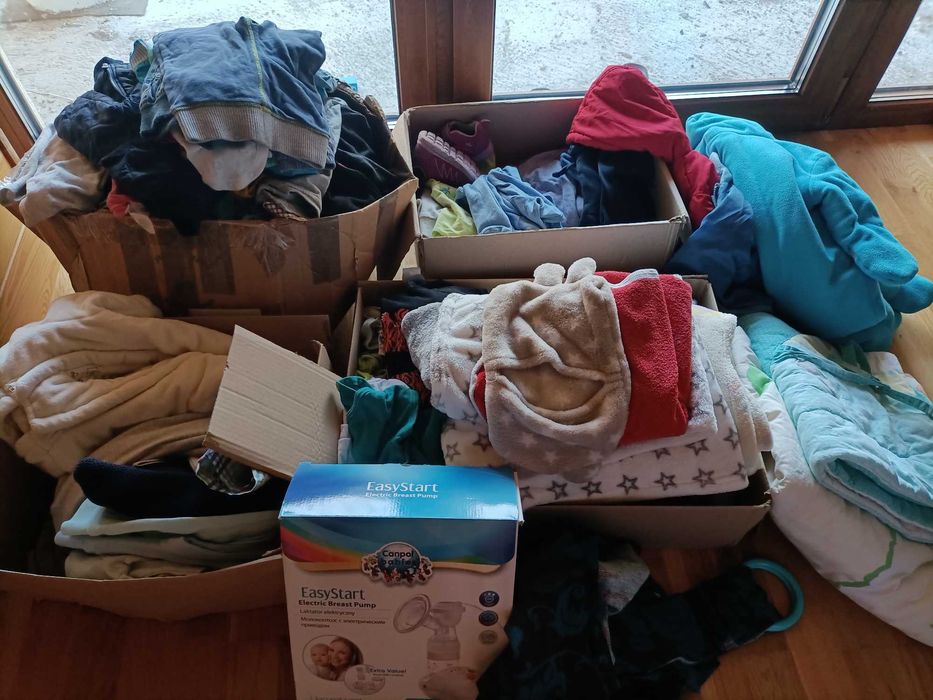 Ogromna paka ubrań dla chłopca plus laktator