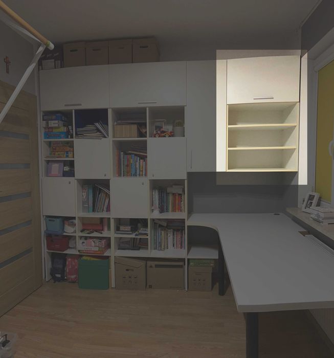 Szafka wisząca białą 70x110 - skośna